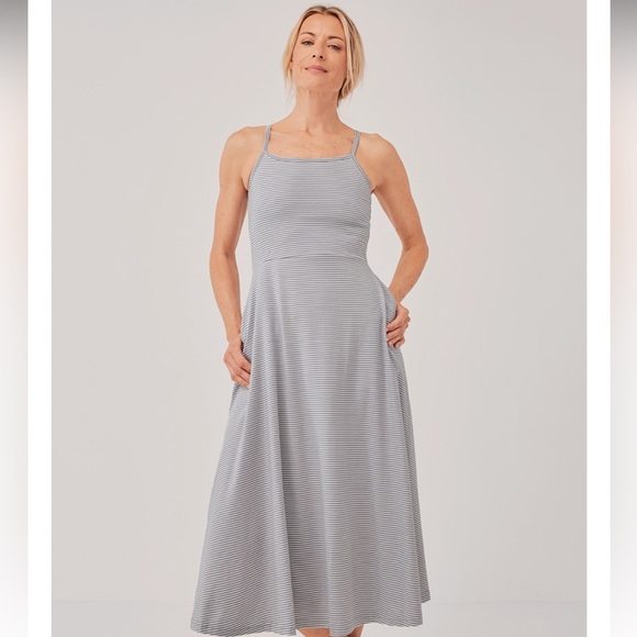 BOGO! NWT Pact Organic ‘Fit & Flare’ midi dress with pockets - Picture 14 of 15